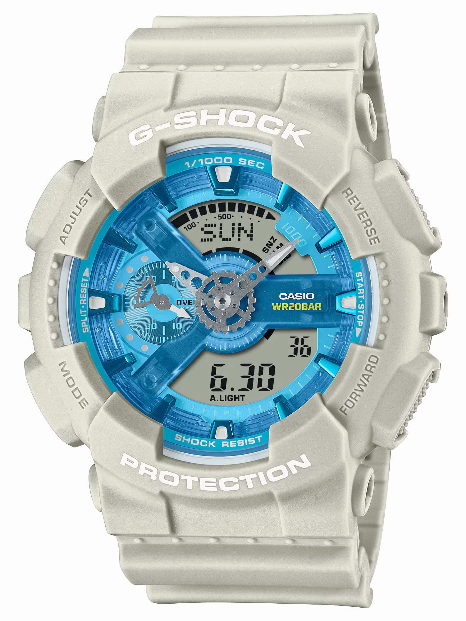 Casio G-Shock BLUE WATERS x DESERT SAND Ana-Digi Mens Watch GA110AS-5A