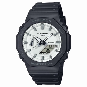 Casio G-Shock CARBON CORE Black/White Ana-Digi Mens Watch GA2100WD-1A