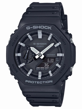 Casio G-Shock CARBON CORE Mens Ana-Digi Black Mens Watch GA2100-1A