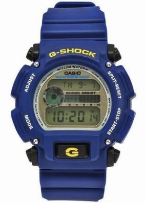 CASIO G-SHOCK DIGITAL WATCH BLUE RESIN BAND DW9052-2V