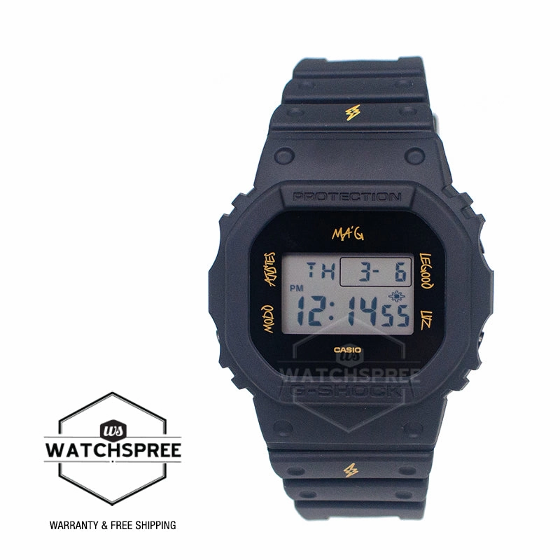 Casio G-Shock DW-5600 Lineup J Balvin Collaboration Model Carbon Core Guard Structure Watch DWE5600JB-1A9 DWE-5600JB-1A9