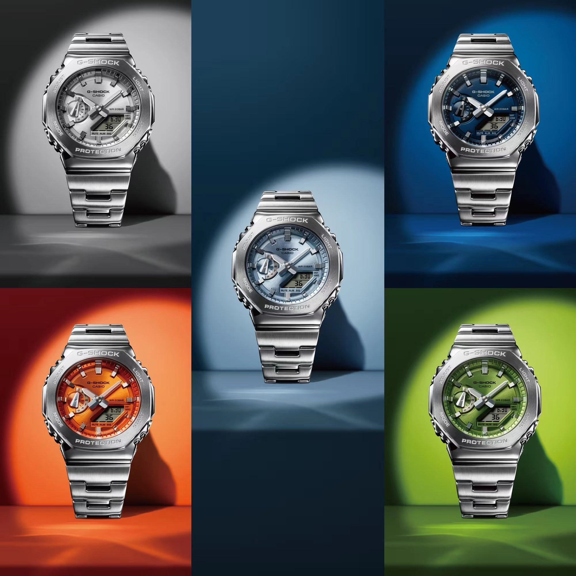 Casio G-Shock G-STEEL METALLIC Analog-Digital Mens Watch GM2110D-2B
