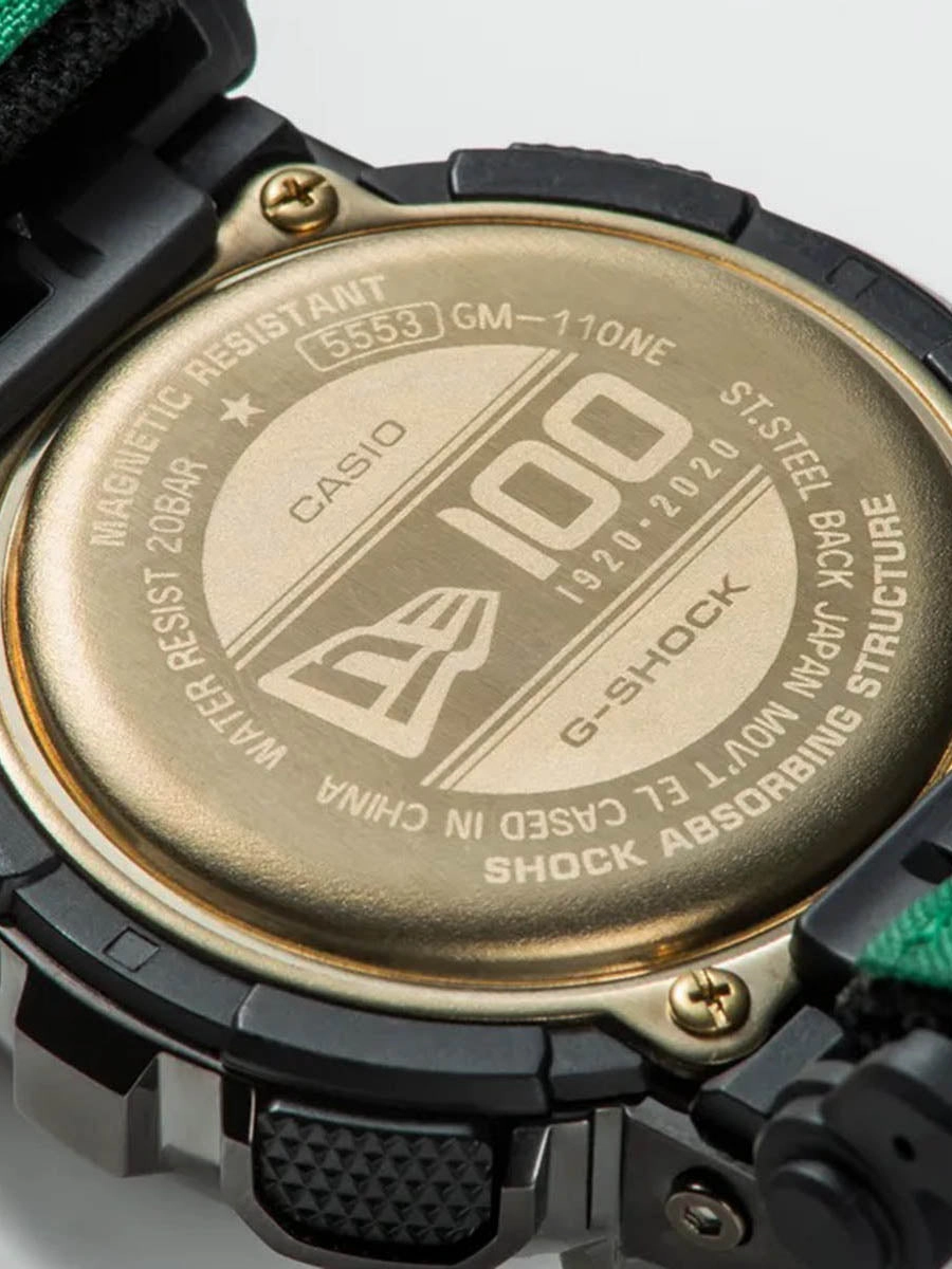 Casio G-Shock G-STEEL x NEW ERA Ion-Plated Black/Gold Mens Watch GM110NE-1A