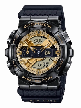Casio G-Shock G-STEEL x NEW ERA Ion-Plated Black/Gold Mens Watch GM110NE-1A