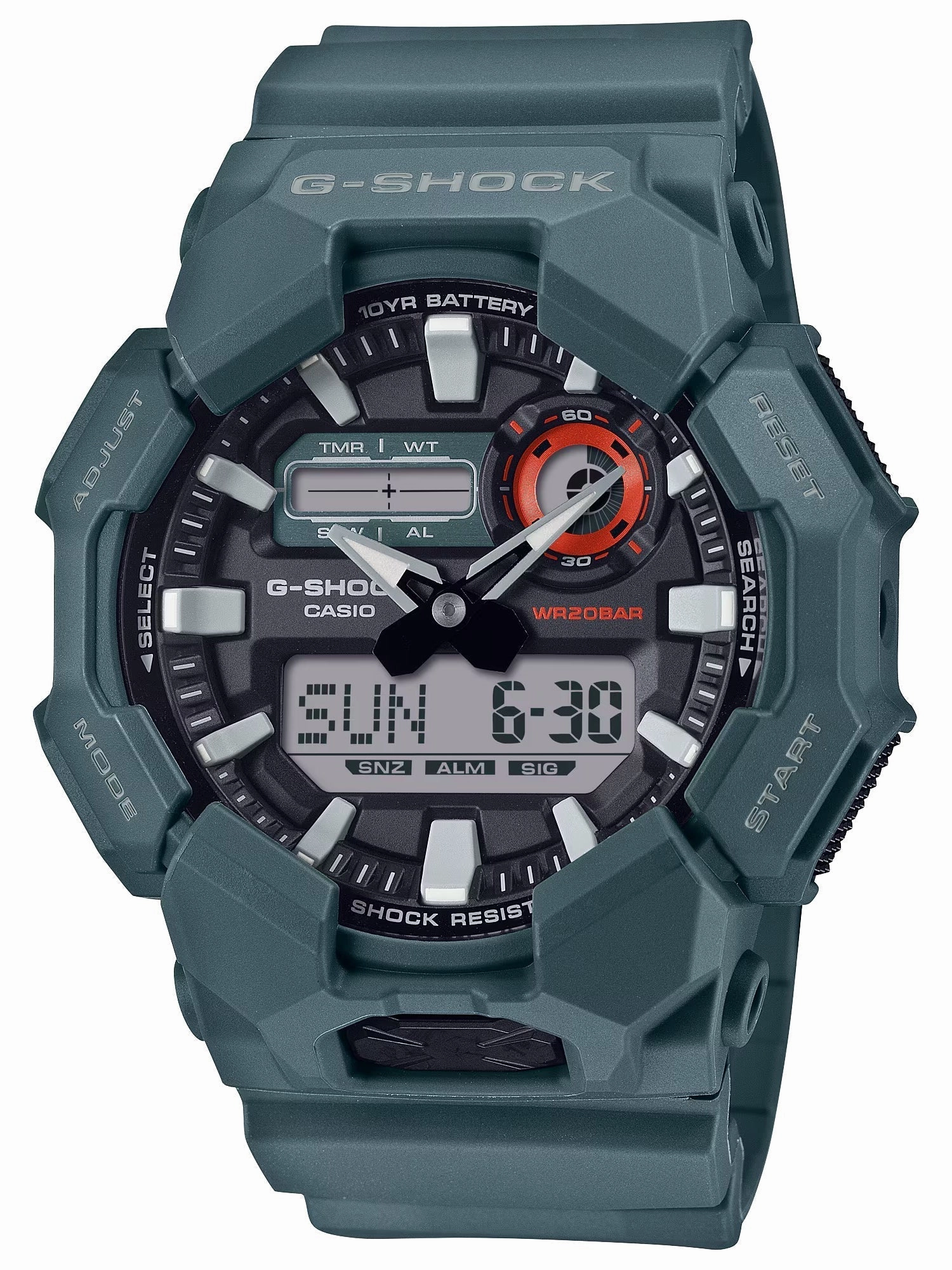 Casio G-Shock GA010-2A Bio-Resin High-Brightness LED Blue Mens Watch