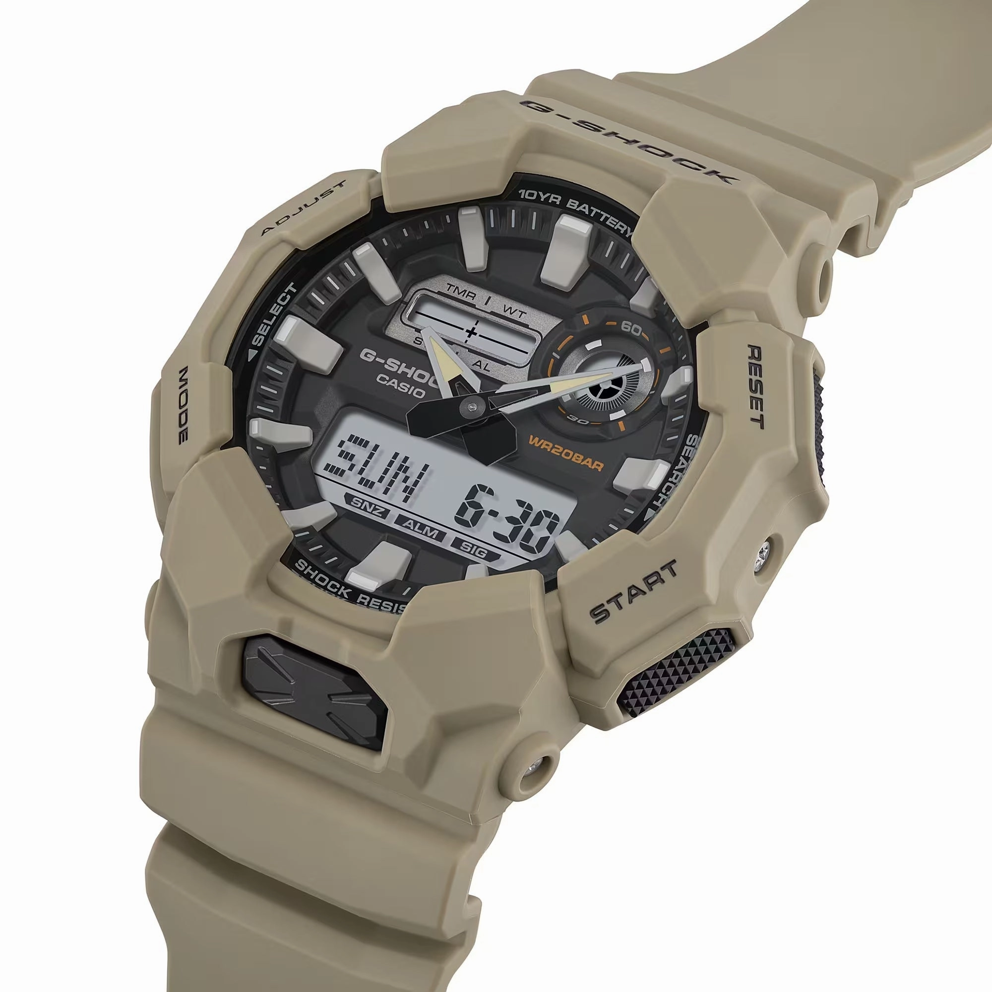 Casio G-Shock GA010-5A Bio-Resin High-Brightness LED Brown Mens Watch