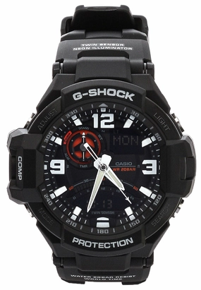 Casio G-shock GA-1000-1ADR Digital Analog Rubber Strap Watch For Men