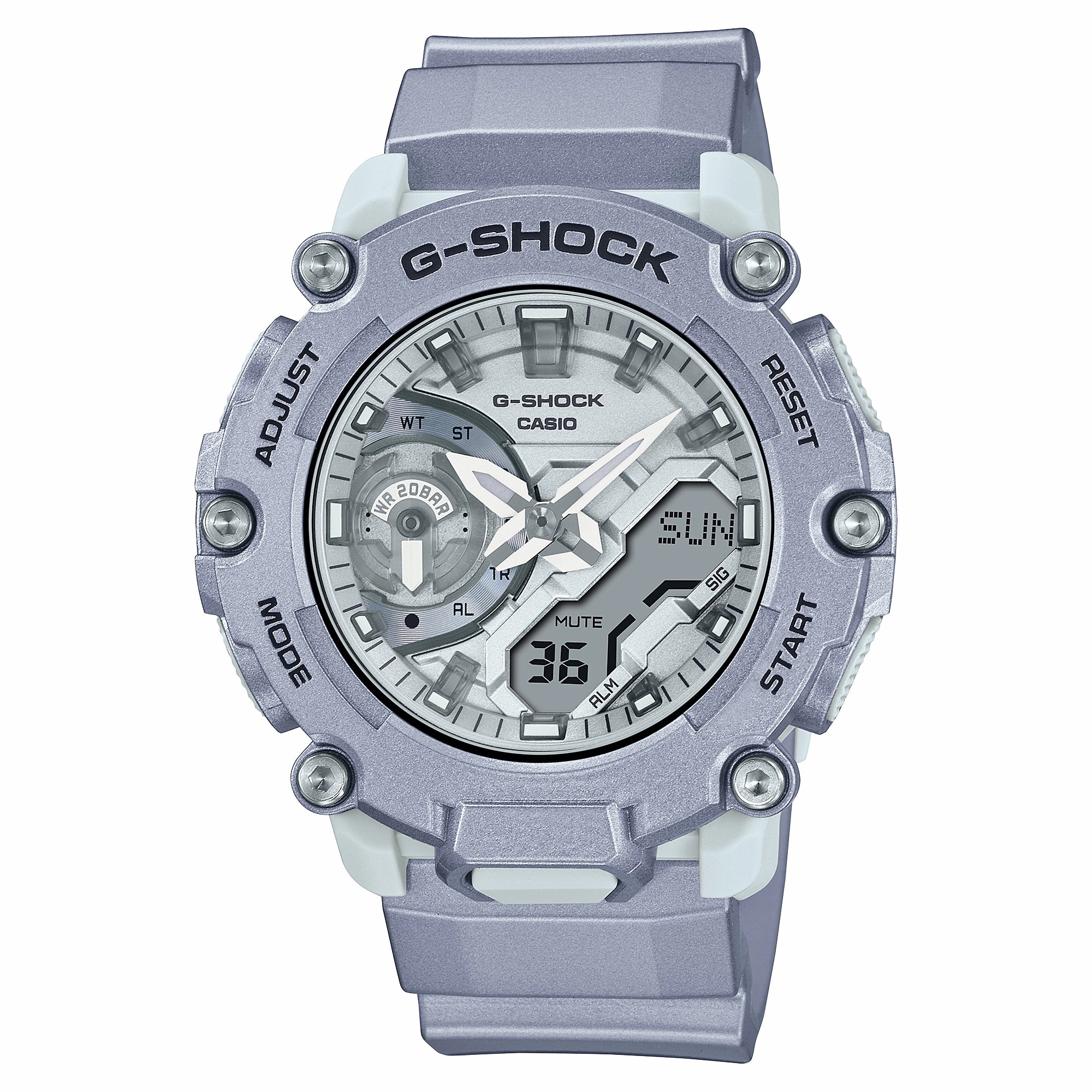 Casio G-Shock GA-2200 Lineup Carbon Core Guard Structure Retrofuture Series Watch GA2200FF-8A GA-2200FF-8A
