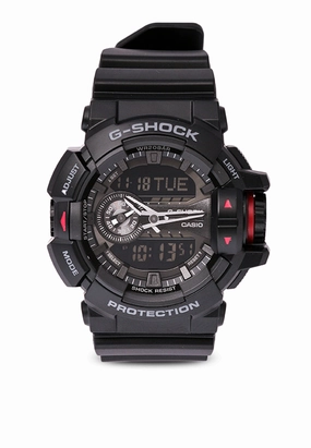 Casio G-shock GA-400-1B Digital Analog Rubber Strap Watch For Men