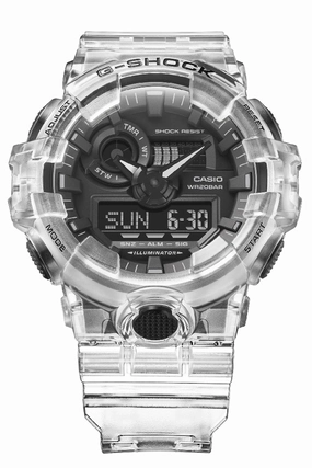 Casio G-shock GA-700SKE-7A Digital Analog Rubber Strap Watch For Men