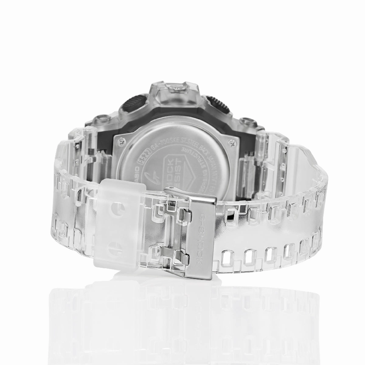 Casio G-shock GA-700SKE-7A Digital Analog Rubber Strap Watch For Men