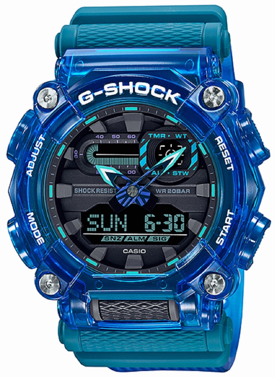 Casio G-shock GA-900SKL-2A Digital Analog Stainless Steel Strap Watch For Men