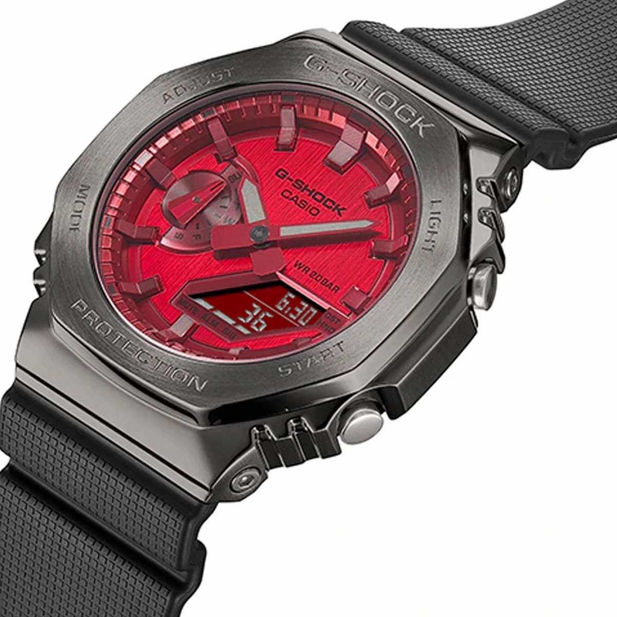 Casio G-shock GM-2100B-4A Digital Analog Rubber Strap Watch