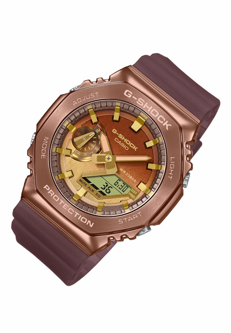 Casio G-shock GM-2100CL-5A Digital Analog Rubber Strap Watch