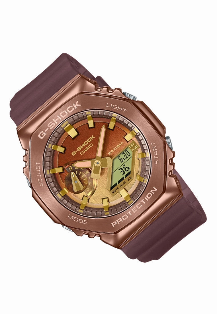 Casio G-shock GM-2100CL-5A Digital Analog Rubber Strap Watch