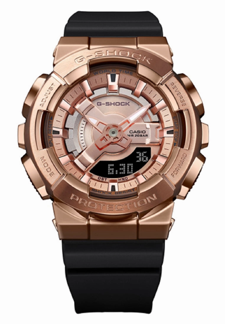 Casio G-shock GM-S110PG-1A Digital Analog Rubber Strap Watch