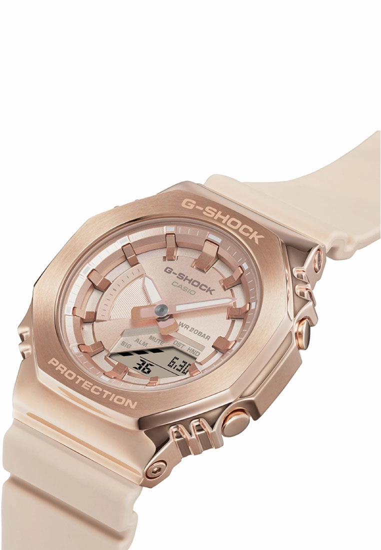 Casio G-shock GM-S2100PG-4A Digital Analog Rubber Strap Watch