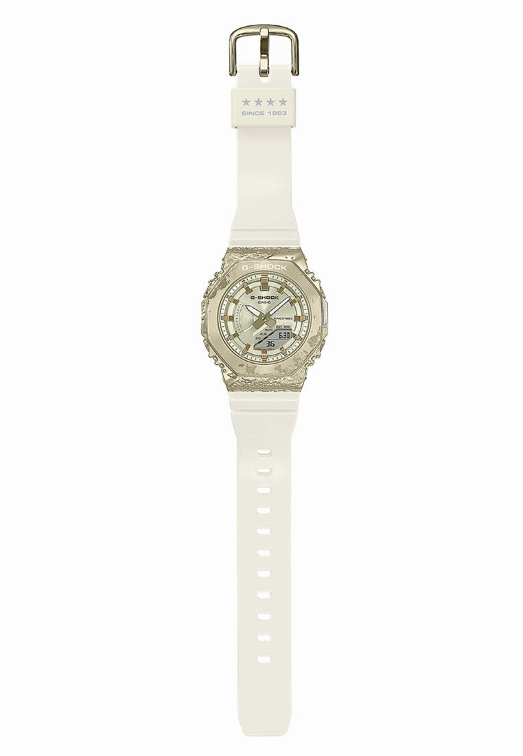 Casio G-shock GM-S2140GEM-9ADR Digital Analog Rubber Strap Watch