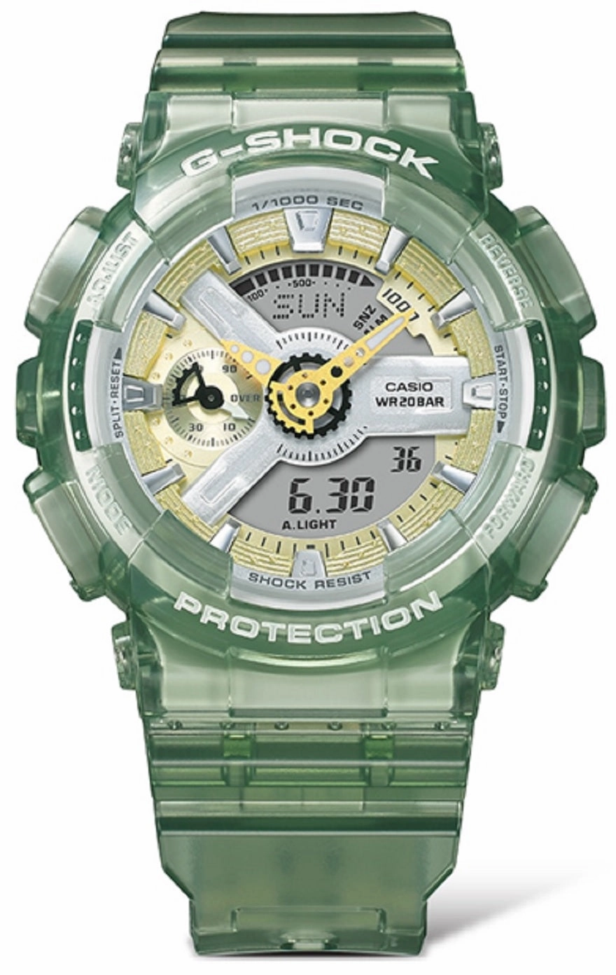 Casio G-shock GMA-S110GS-3A Digital Analog Rubber Strap Watch