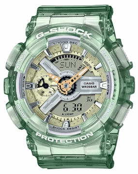 Casio G-shock GMA-S110GS-3A Digital Analog Rubber Strap Watch