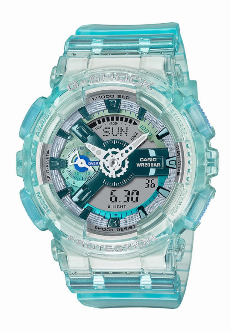 Casio G-shock GMA-S110VW-2A Digital Analog Rubber Strap Watch For Women