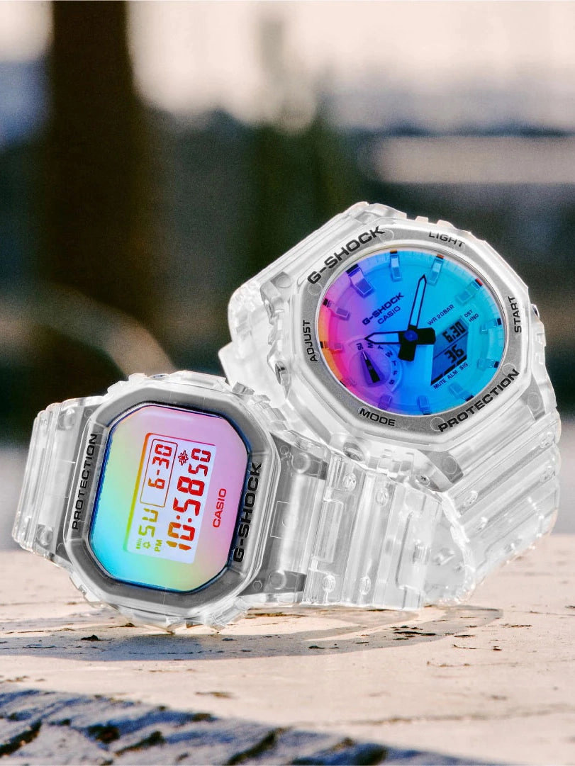 Casio G-Shock Iridescent Rainbow Vapor Watch DW5600SRS-7