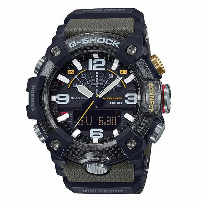 Casio G-Shock Master Of G Series Mudmaster Green Resin Band Watch GGB100-1A3 GG-B100-1A3 (LOCAL BUYERS ONLY)