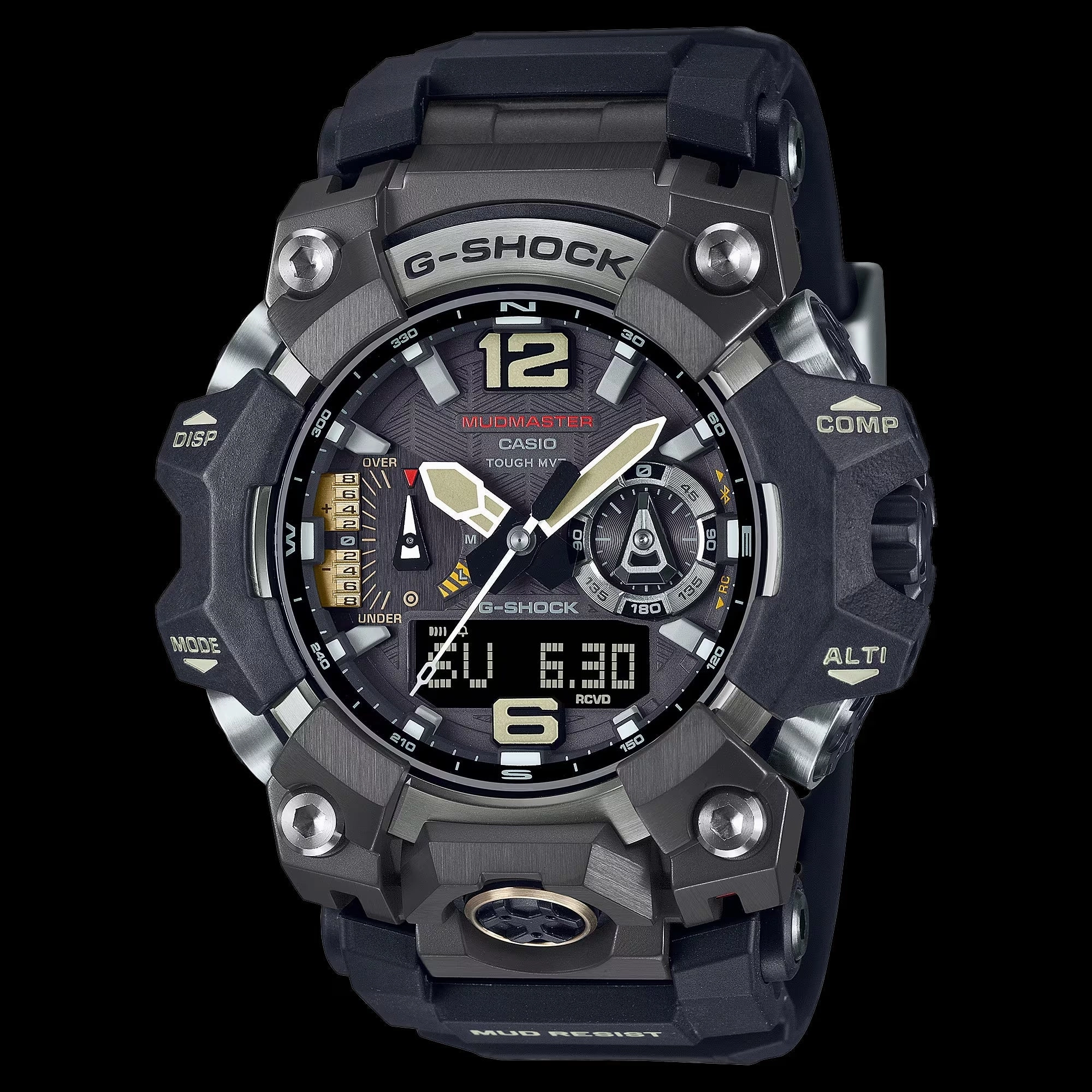 Casio G-Shock MUDMASTER Bluetooth Solar Gray Ion-Plated Mens Watch GWGB1000-1A