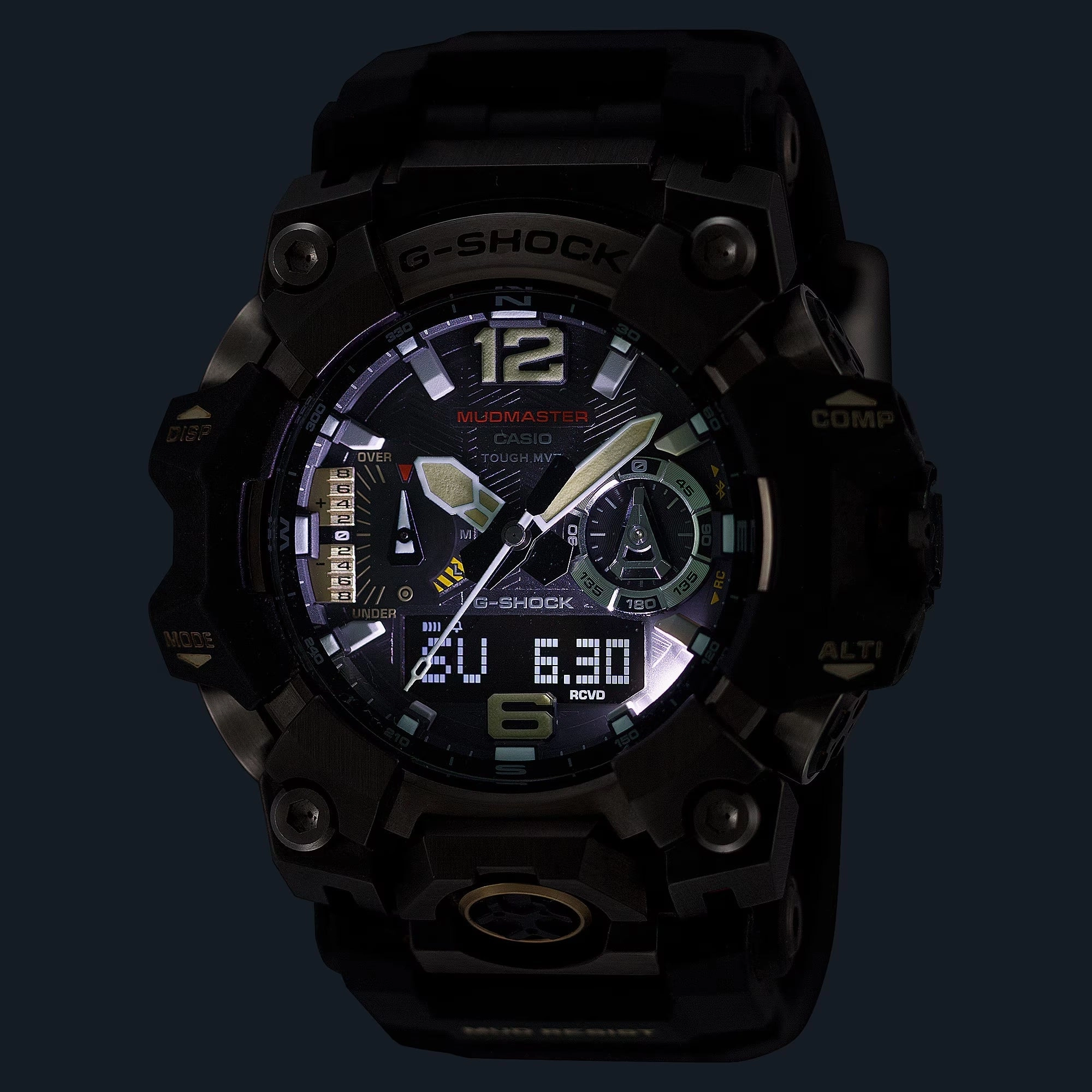 Casio G-Shock MUDMASTER Bluetooth Solar Gray Ion-Plated Mens Watch GWGB1000-1A