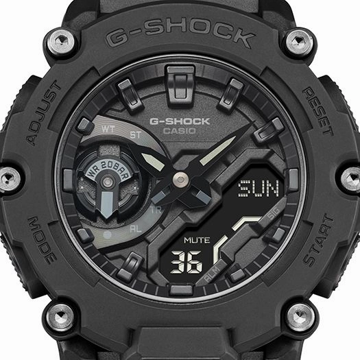 CASIO G-Shock Quartz Black Watch for Men GA-2200BB-1AER