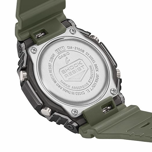 CASIO G-Shock Quartz Green Watch for Men GM-2100B-3AER