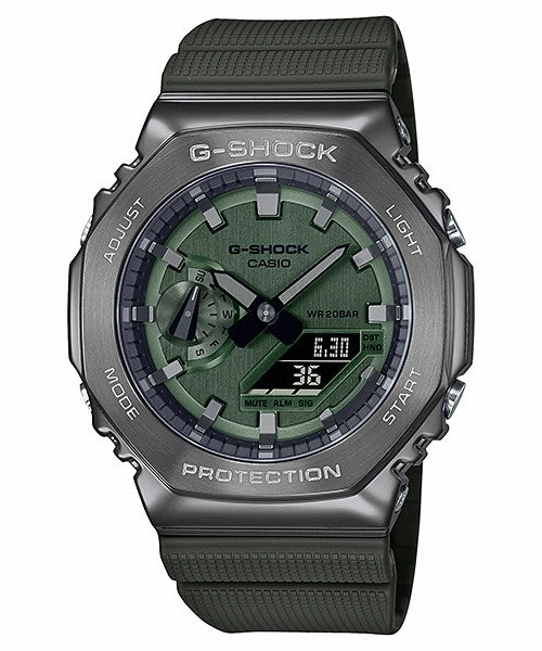 CASIO G-Shock Quartz Green Watch for Men GM-2100B-3AER