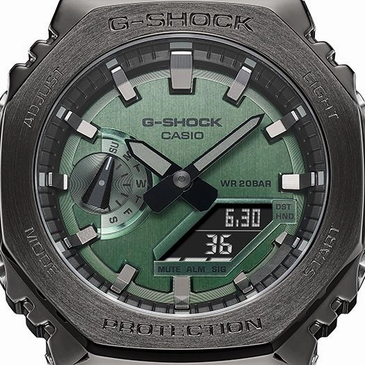 CASIO G-Shock Quartz Green Watch for Men GM-2100B-3AER