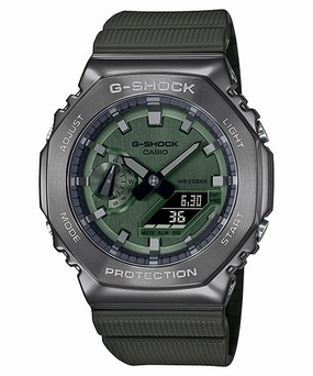 CASIO G-Shock Quartz Green Watch for Men GM-2100B-3AER