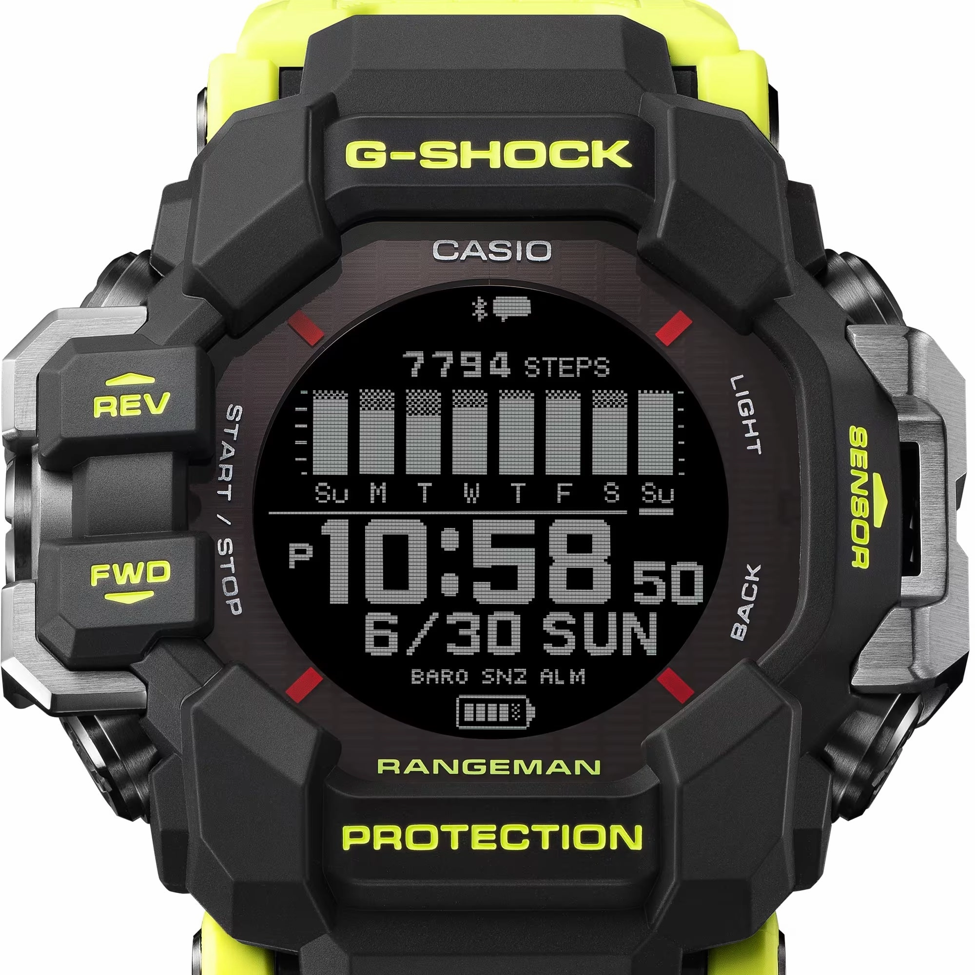 Casio G-Shock RANGEMAN RESCUE YELLOW Bluetooth Mens GPS Watch GPRH1000RY-1A