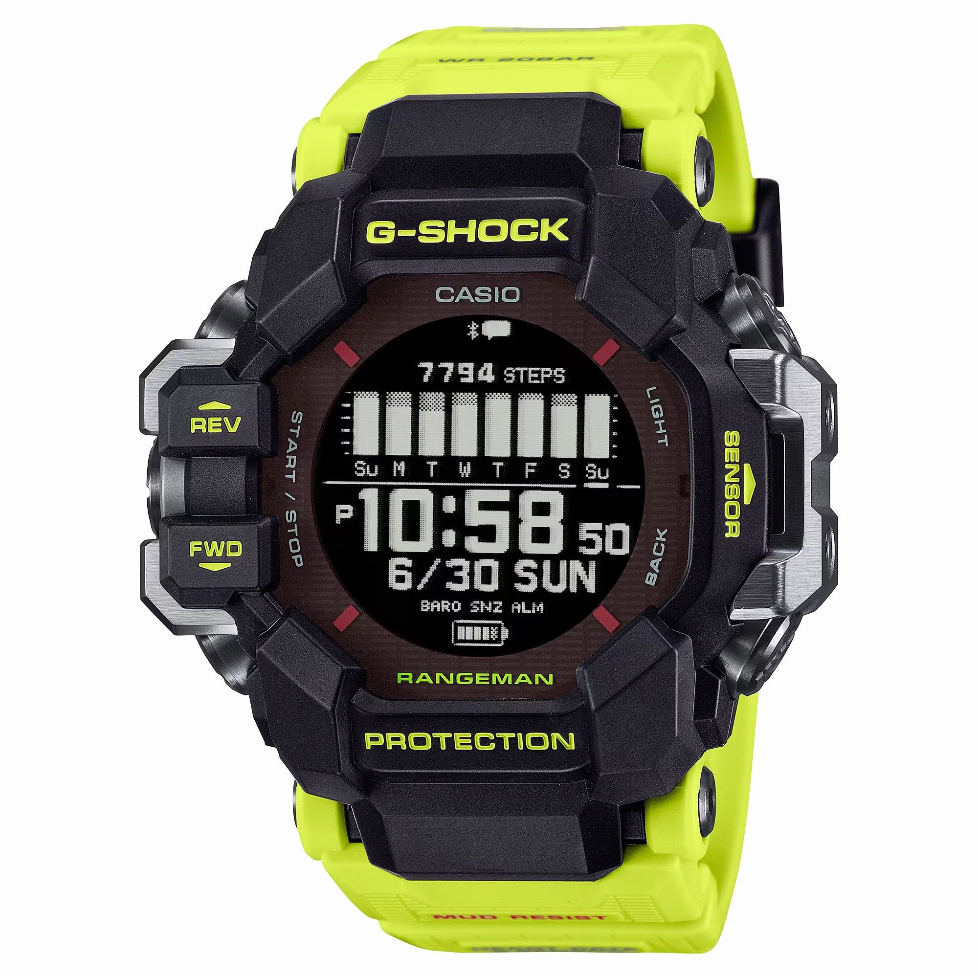Casio G-Shock RANGEMAN RESCUE YELLOW Bluetooth Mens GPS Watch GPRH1000RY-1A