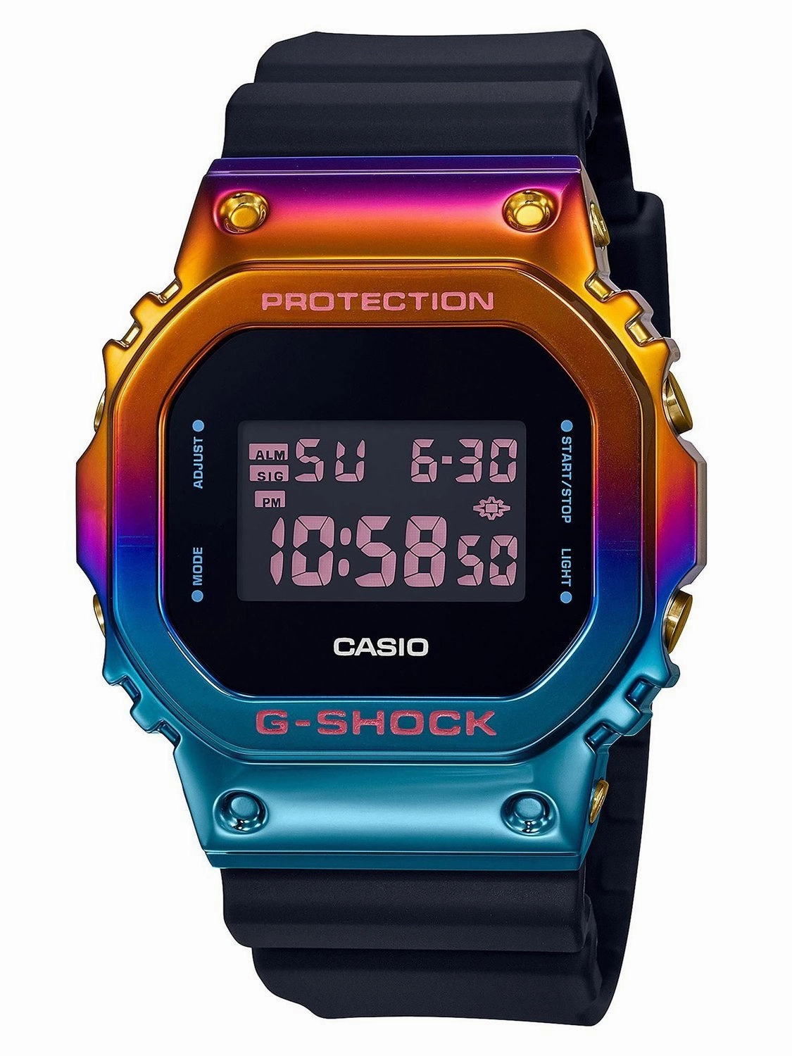 Casio G-Shock SHANGHAI NIGHTS Ion Rainbow Plated Watch GM-5600SN-1