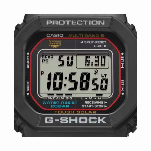 CASIO G-SHOCK Solar-Powered Quartz Black Men's Watch GW-M5610-1BER