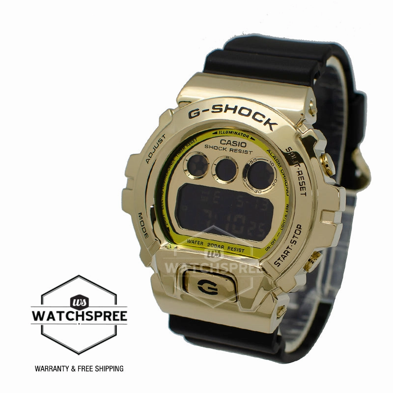 Casio G-Shock Standard Digital Metal-Covered Bezel Black Resin Band Watch GM6900G-9D GM-6900G-9D GM-6900G-9