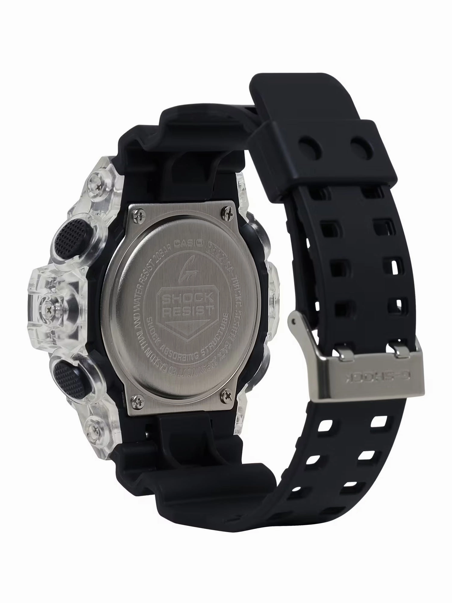 Casio G-Shock TRANSPARENT CAMO Mens Ana-Digi Sports Watch GA700SKC-1A