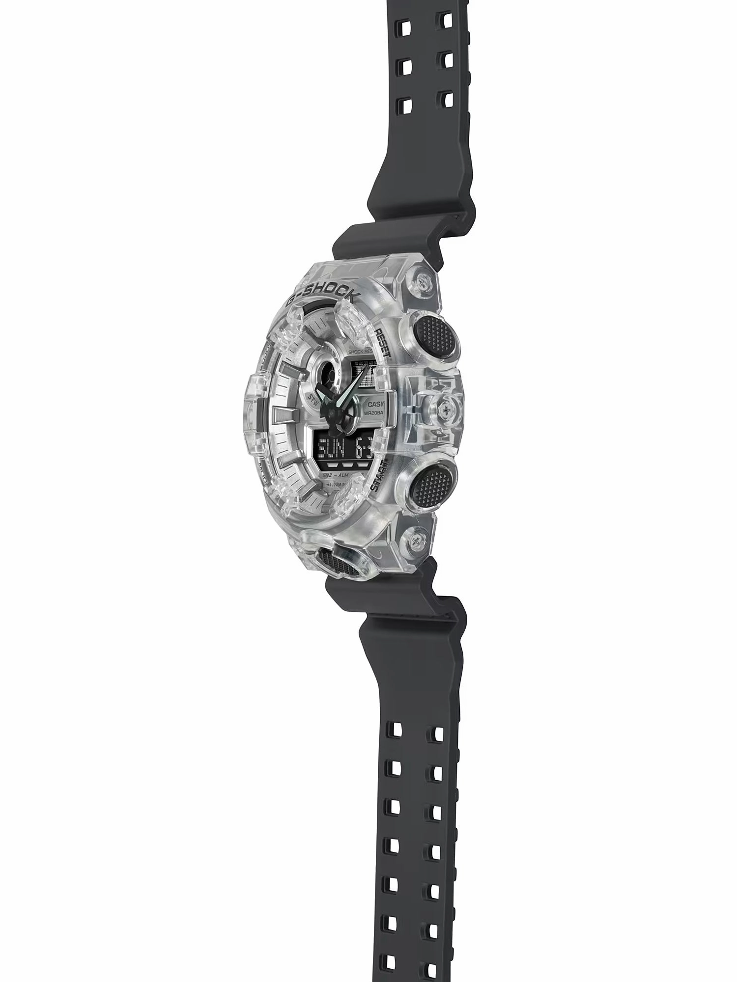 Casio G-Shock TRANSPARENT CAMO Mens Ana-Digi Sports Watch GA700SKC-1A
