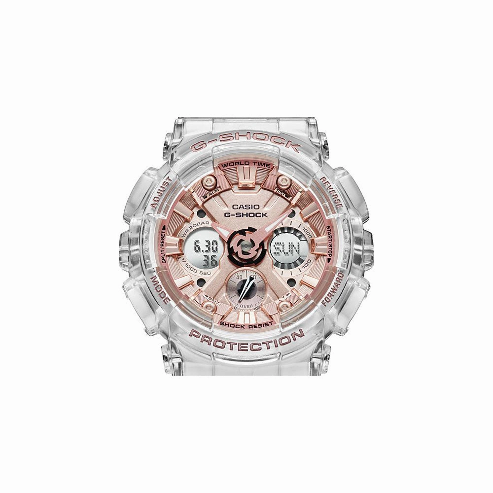 Casio GMA-S120SR-7ADR G-Shock Original With Series Transparent x Pink Gold Collection
