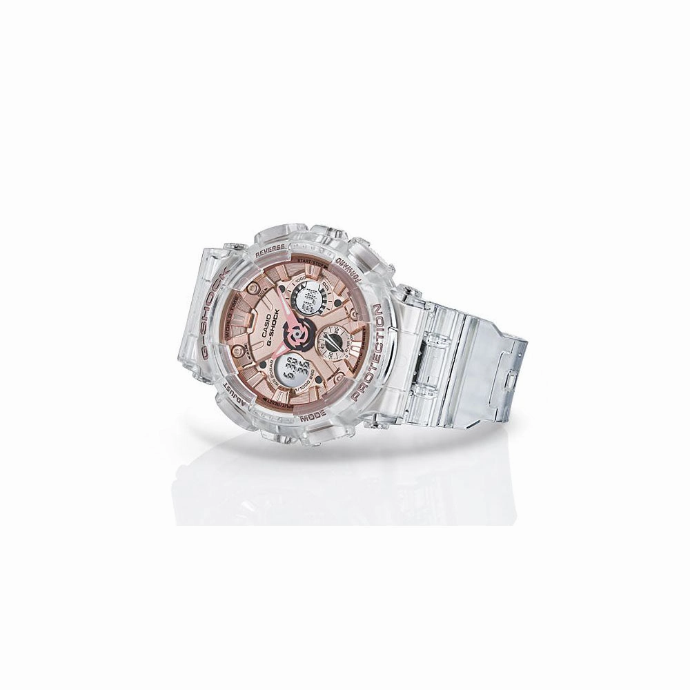 Casio GMA-S120SR-7ADR G-Shock Original With Series Transparent x Pink Gold Collection