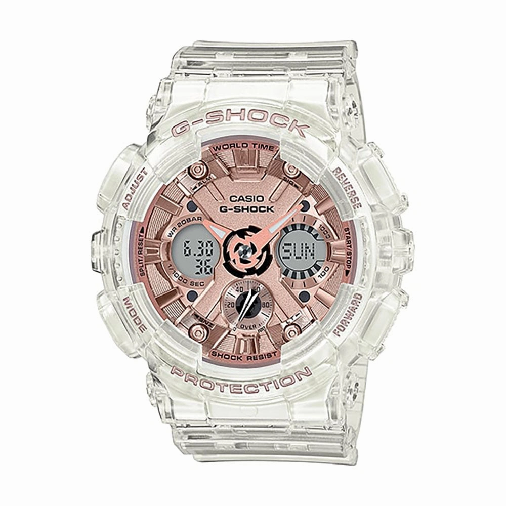 Casio GMA-S120SR-7ADR G-Shock Original With Series Transparent x Pink Gold Collection