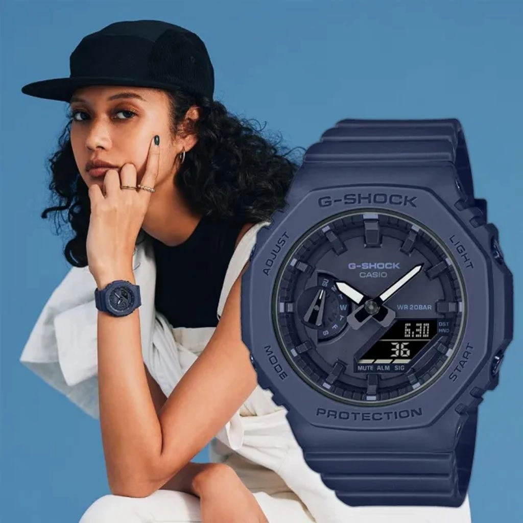 Casio GMA-S2100BA-2A1ER Women's Analogue-Digital Quartz Watch with Plastic Strap