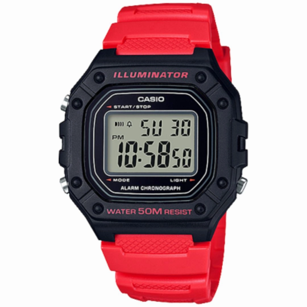 Casio Illuminator Digital Watch W-218H-4BVDF