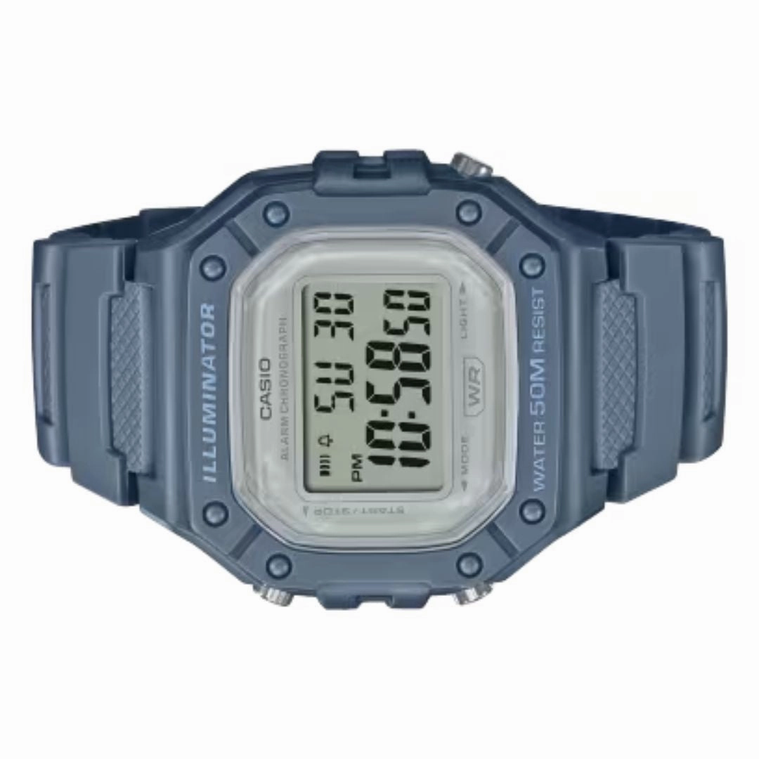 Casio Illuminator Digital Watch W-218HC-2AVDF