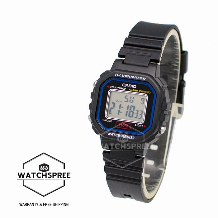 Casio Ladies' Standard Digital Black Resin Band Watch LA20WH-1C LA-20WH-1C