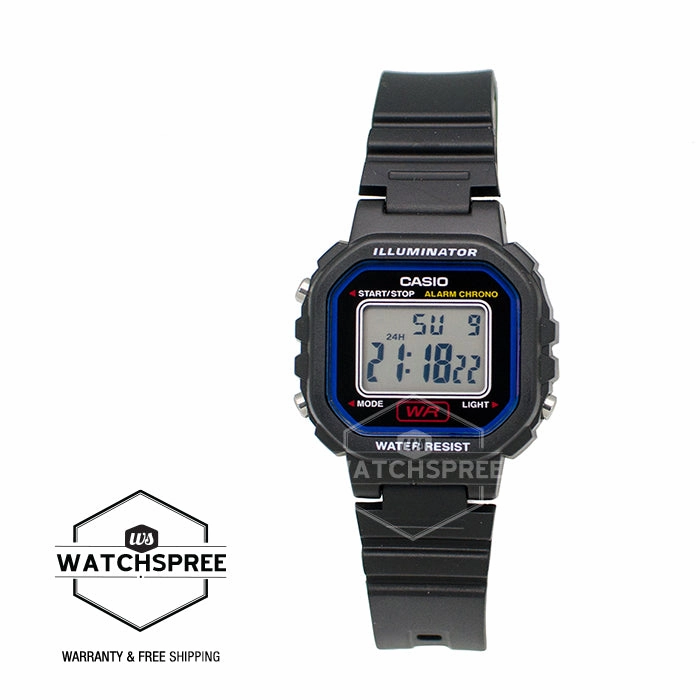 Casio Ladies' Standard Digital Black Resin Band Watch LA20WH-1C LA-20WH-1C