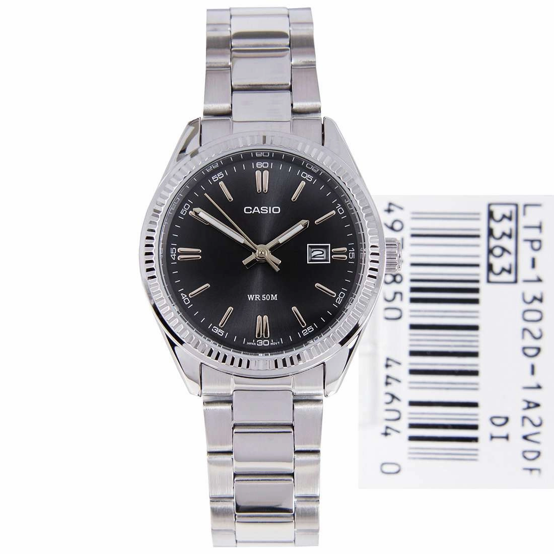 Casio LTP-1302D-1A2VDF Silver Stainless Steel Strap Watch for Women